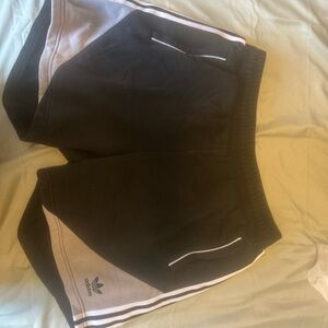 Adidas Black and White Sports Shorts